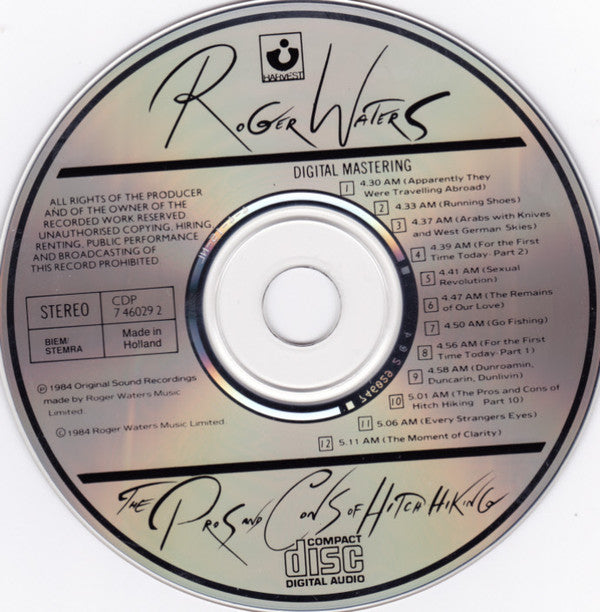 Roger Waters : The Pros And Cons Of Hitch Hiking (CD, Album, RE)
