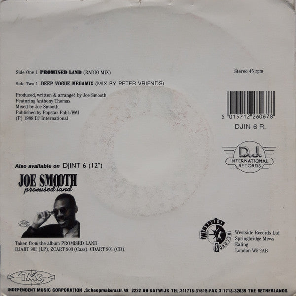 Joe Smooth : Promised Land (7")