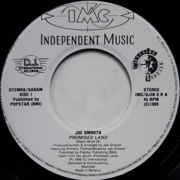 Joe Smooth : Promised Land (7")