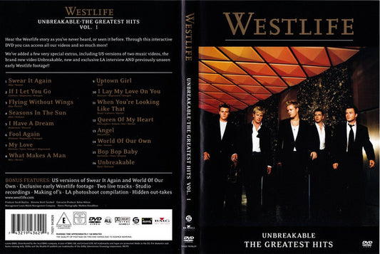 Westlife : Unbreakable - The Greatest Hits Vol. 1 (DVD-V, Multichannel)