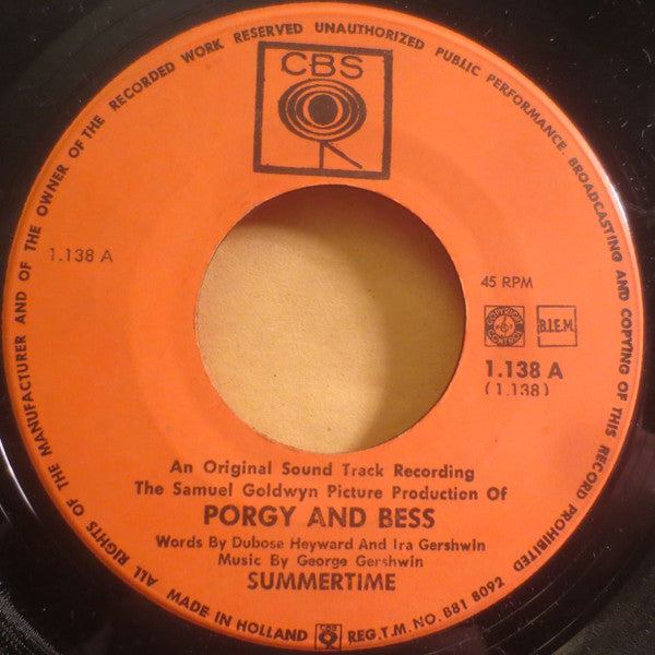 Various : Summertime / I Got Plenty O'Nuttin' (7", Single)