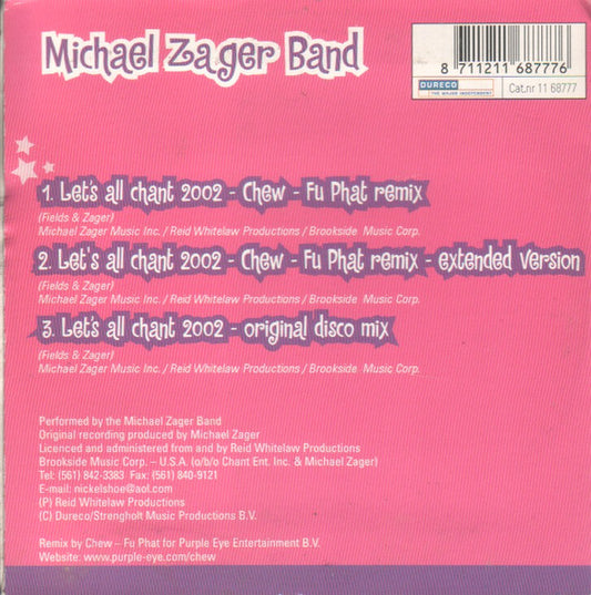 The Michael Zager Band : Let's All Chant 2002 (CD, Single, Car)