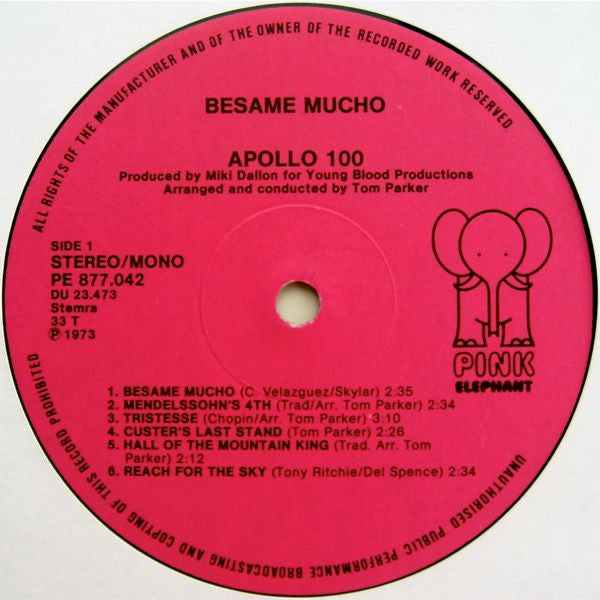 Apollo 100 : Besame Mucho (LP, Comp)