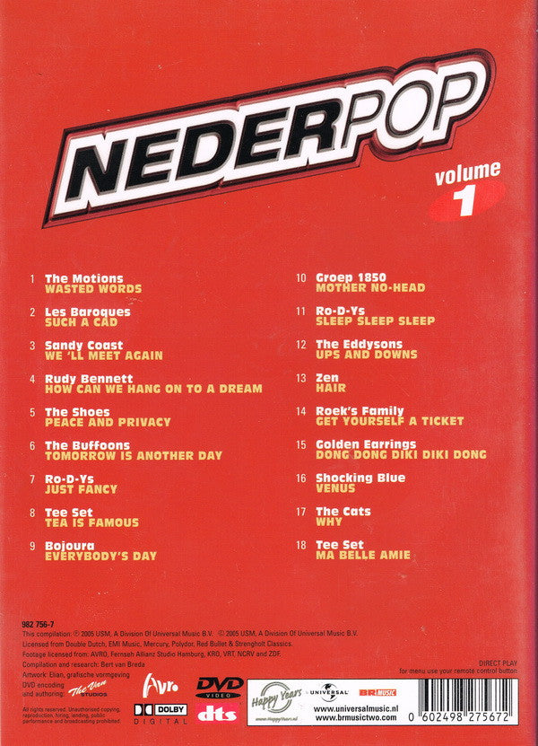 Various : Nederpop Volume 1 (DVD-V, Comp)