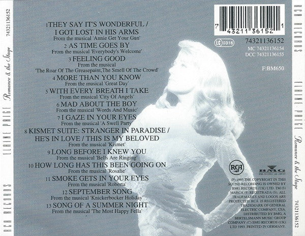 Elaine Paige : Romance & The Stage (CD, Album)