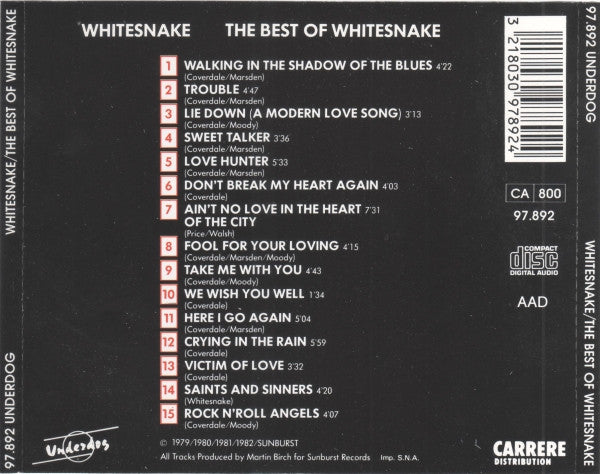 Whitesnake : The Best Of Whitesnake (CD, Comp)