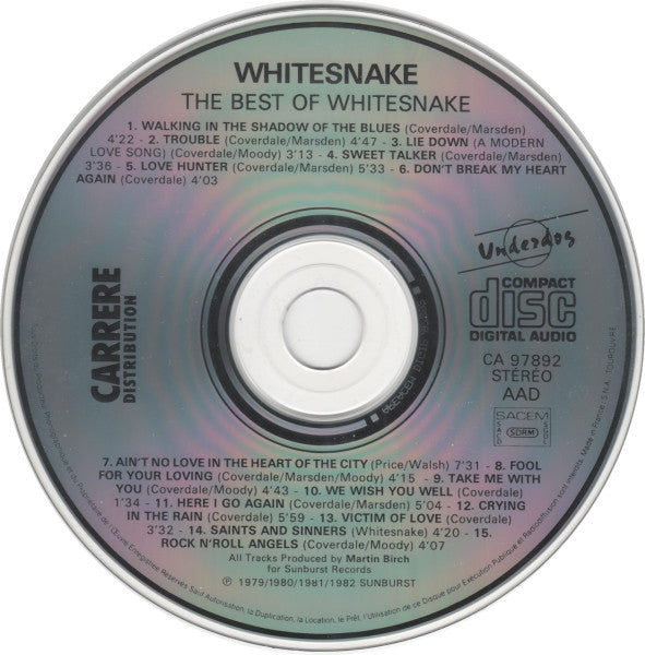 Whitesnake : The Best Of Whitesnake (CD, Comp)