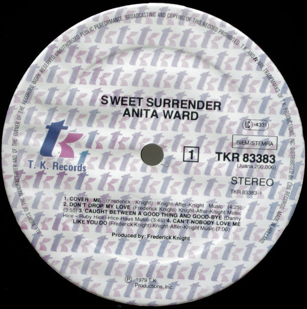 Anita Ward : Sweet Surrender (LP, Album)