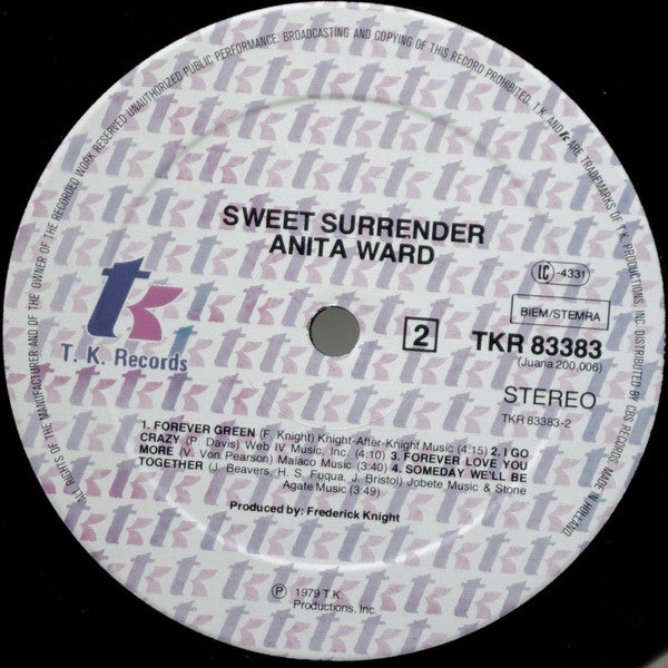 Anita Ward : Sweet Surrender (LP, Album)