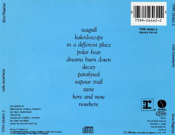 Ride : Nowhere (CD, Album)