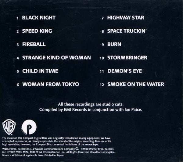 Deep Purple : Deepest Purple: The Very Best Of Deep Purple (CD, Comp, RE)