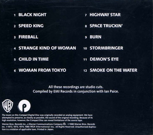 Deep Purple : Deepest Purple: The Very Best Of Deep Purple (CD, Comp, RE)