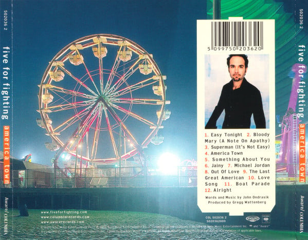 Five For Fighting : America Town (CD, Album)
