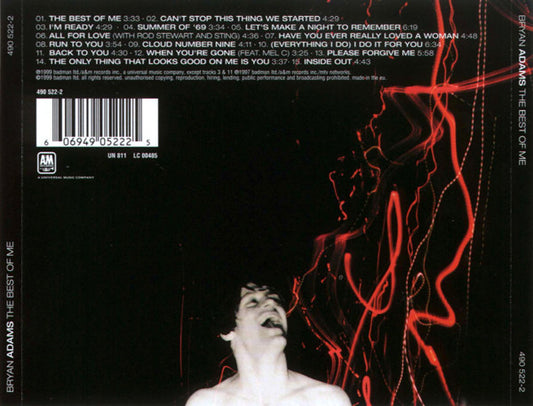 Bryan Adams : The Best Of Me (CD, Comp)