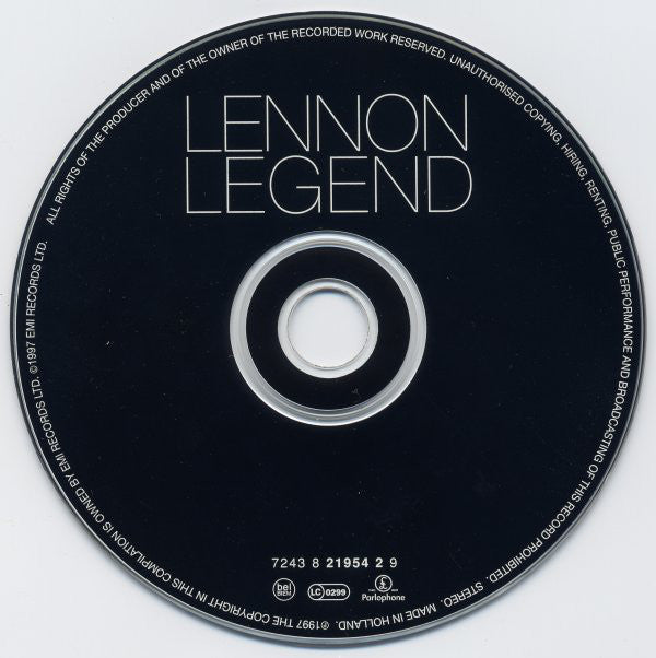 John Lennon : Lennon Legend (The Very Best Of John Lennon) (CD, Comp, EMI)