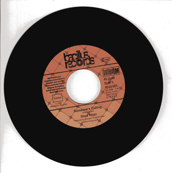 Shaa Khan : Someone's Calling (7", Single)