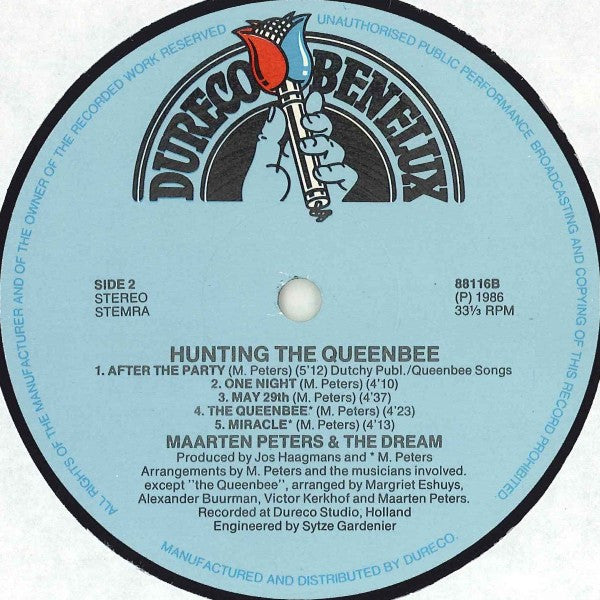 Maarten Peters & The Dream : Hunting The Queenbee (LP, Album)