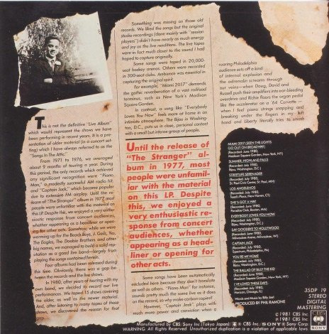 Billy Joel : Songs In The Attic (CD, Album)