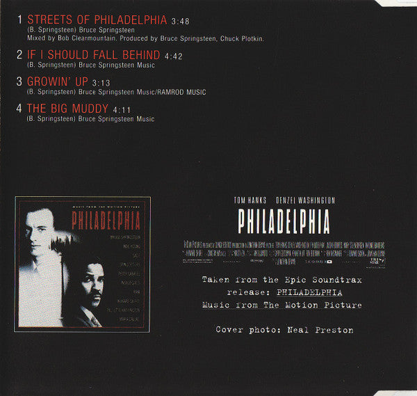 Bruce Springsteen : Streets Of Philadelphia (CD, Maxi)