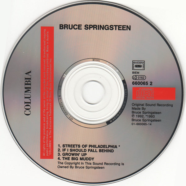 Bruce Springsteen : Streets Of Philadelphia (CD, Maxi)