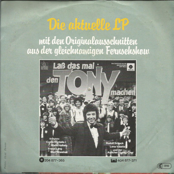 Tony Marshall Und Marc Marshall : Vater Und Sohn (7", Single)