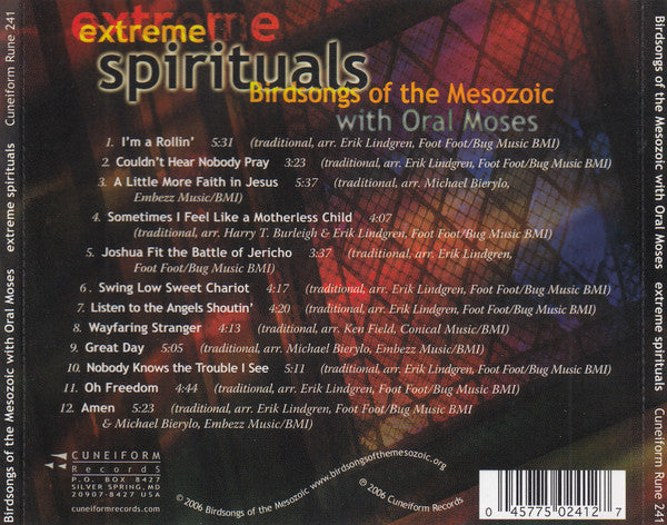 Birdsongs Of The Mesozoic With Oral Moses : Extreme Spirituals (CD, Album)