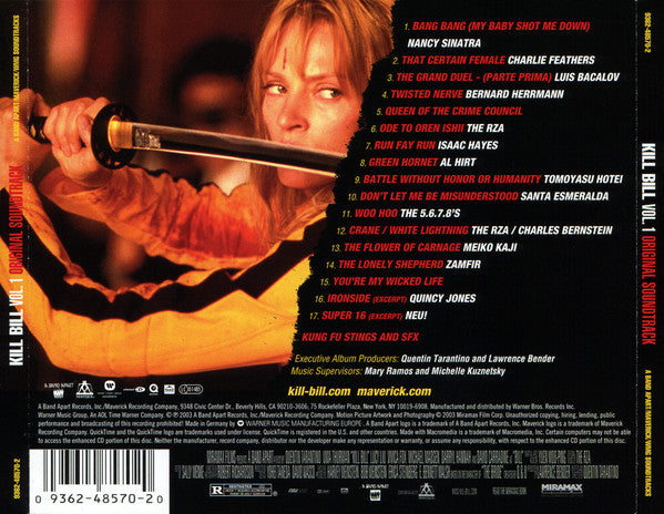 Various : Kill Bill Vol. 1 (Original Soundtrack) (CD, Album, Enh, RE)