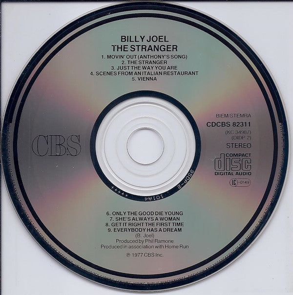 Billy Joel : The Stranger (CD, Album, RE)