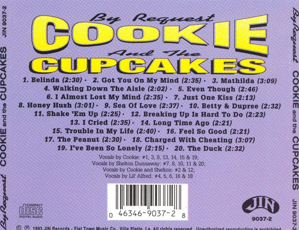 Cookie & His Cupcakes : By Request (CD, Comp)