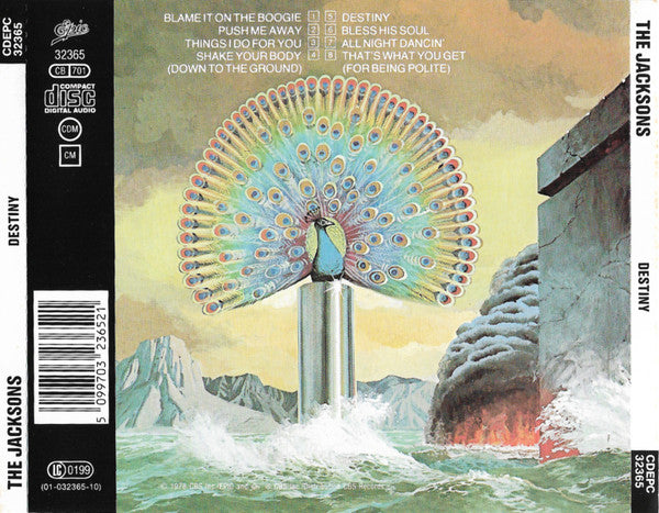 The Jacksons : Destiny / Triumph / Victory (CD, Album, RE + CD, Album, RE + CD, Album, RE + Bo)