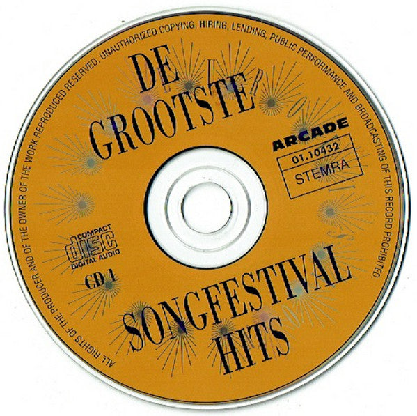 Various : De Grootste Songfestival Hits (2xCD, Comp)