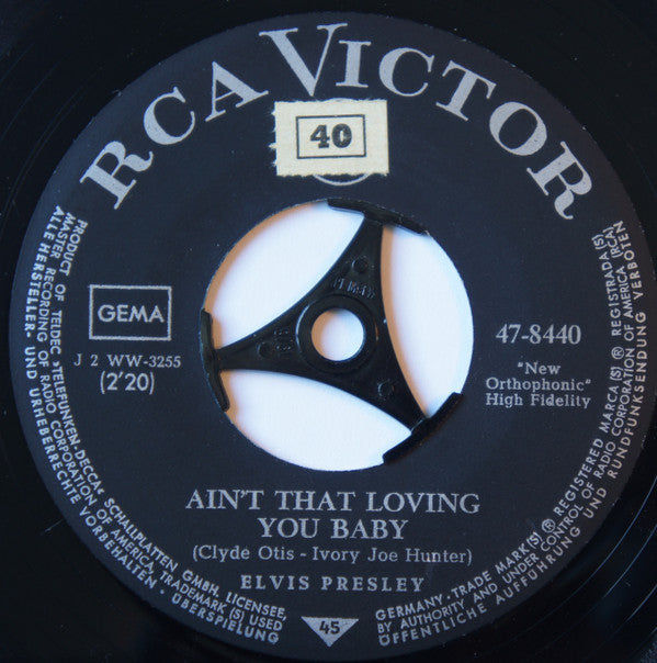 Elvis Presley : Ain't That Loving You Baby (7", Single)