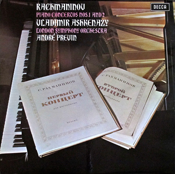 Sergei Vasilyevich Rachmaninoff, Vladimir Ashkenazy, London Symphony Orchestra, André Previn : Piano Concertos Nos. 1 And 2 (LP)
