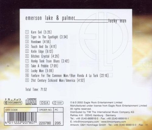 Emerson, Lake & Palmer : Lucky Man (CD, Comp)