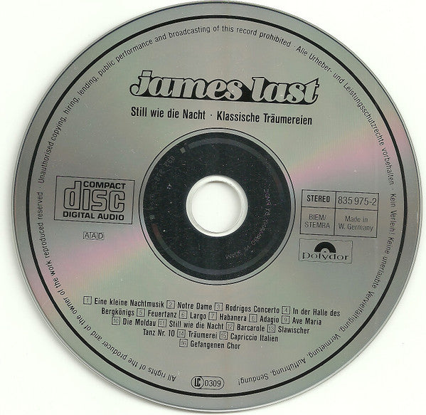 James Last : Still Wie Die Nacht (CD, Comp, RP, PMD)