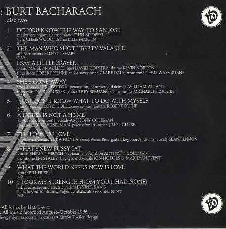 Various : Great Jewish Music: Burt Bacharach (2xCD, Album)