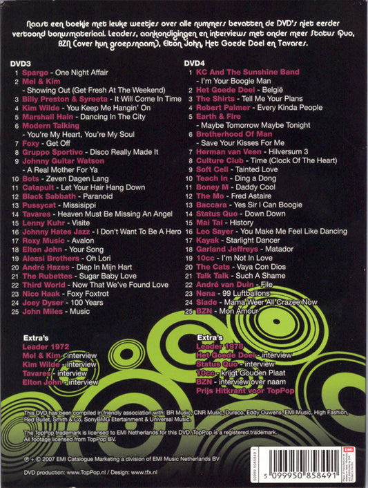 Various : TopPop DVD 3 & 4 (2xDVD-V, Comp)
