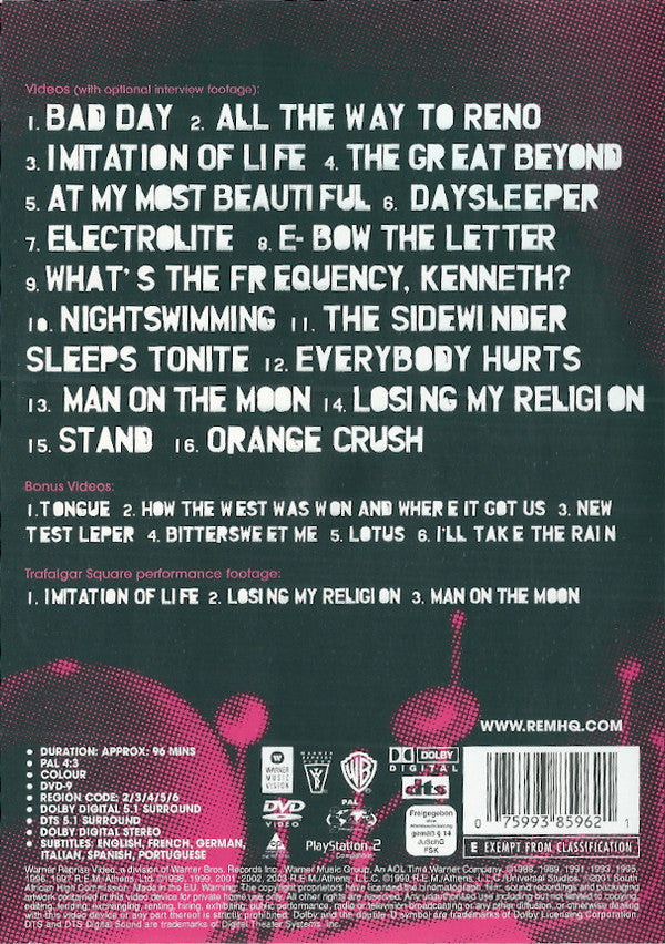 R.E.M. : In View: The Best Of R.E.M. 1988-2003 (DVD-V, Comp, Copy Prot., Multichannel, PAL)