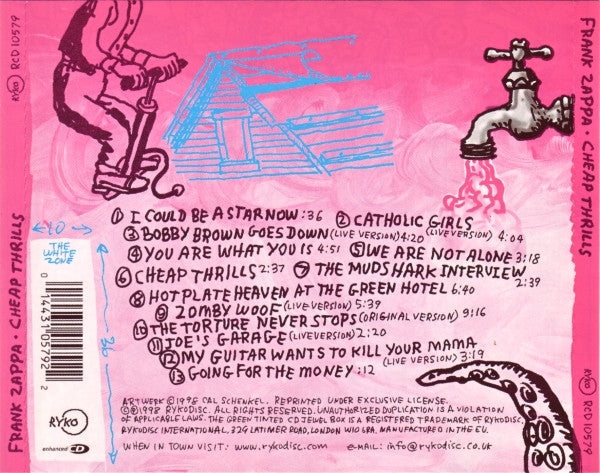 Frank Zappa : Cheap Thrills (CD, Comp, Enh, RE, Del)