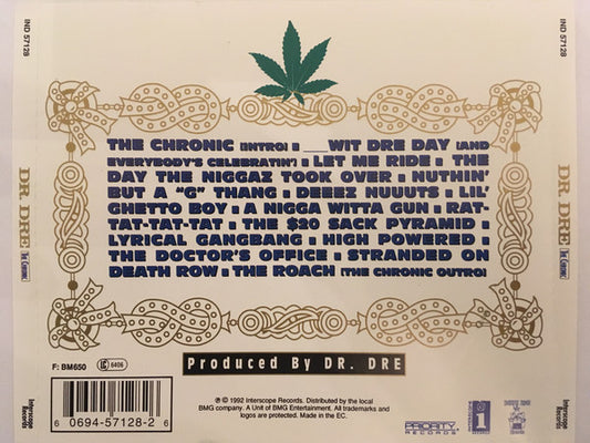 Dr. Dre : The Chronic (CD, Album, RE)