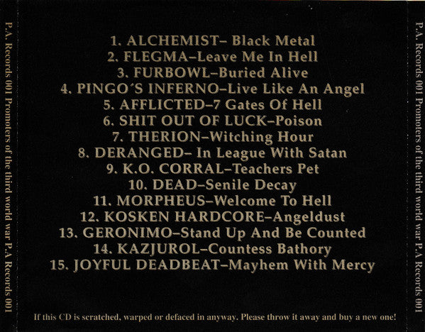 Various : Promoters Of The Third World War  (A Tribute To Venom) (CD, Comp)