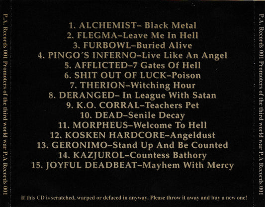 Various : Promoters Of The Third World War  (A Tribute To Venom) (CD, Comp)