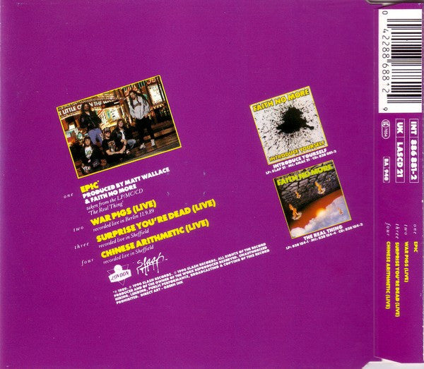 Faith No More : Epic (CD, Single, J-C)