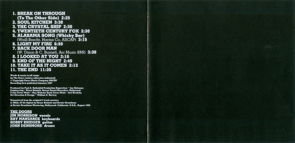 The Doors : The Doors (HDCD, Album, RE, RM)