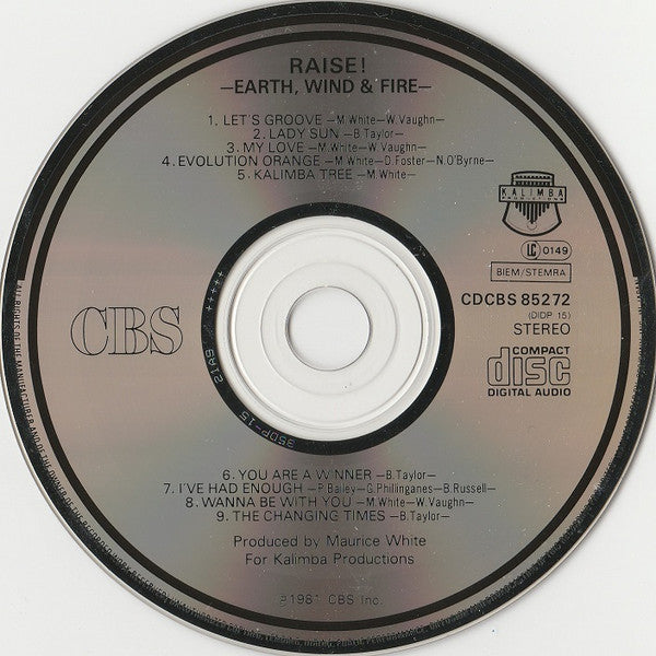 Earth, Wind & Fire : Raise! (CD, Album, RE)