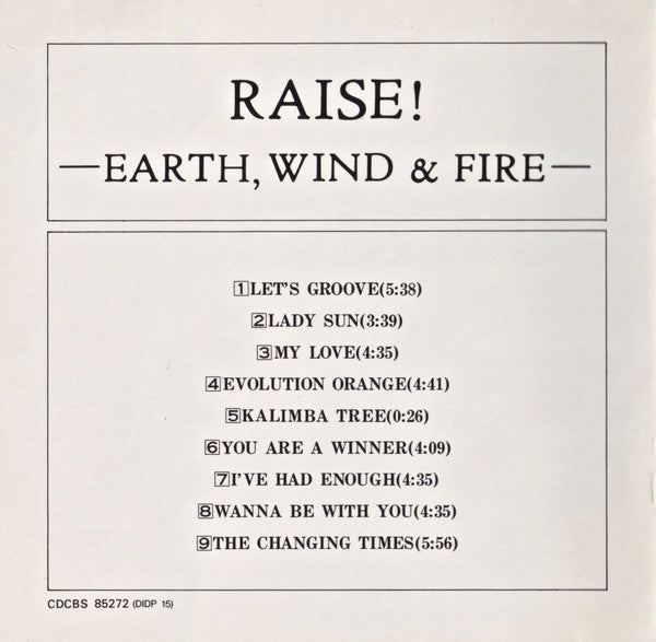 Earth, Wind & Fire : Raise! (CD, Album, RE)