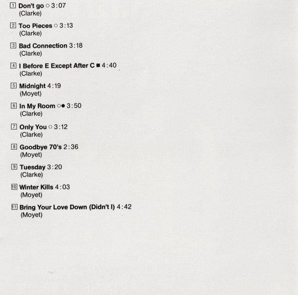 Yazoo : Upstairs At Eric's (CD, Album, RE)