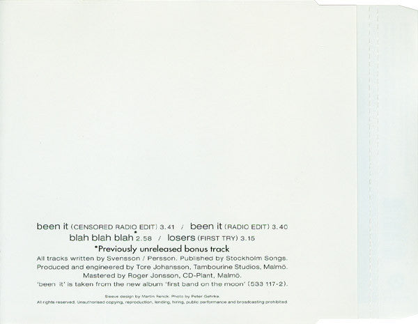 The Cardigans : Been It (CD, Single)