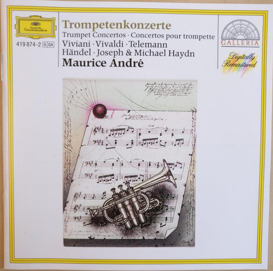 Maurice André : Trompetenkonzerte (Viviani • Vivaldi • Telemann • Händel • Joseph & Michael Haydn) (CD, Comp)