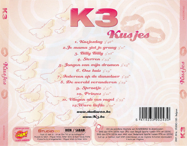 K3 : Kusjes (CD, Album)
